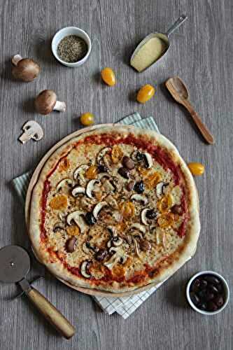 Pizza brebis champignons