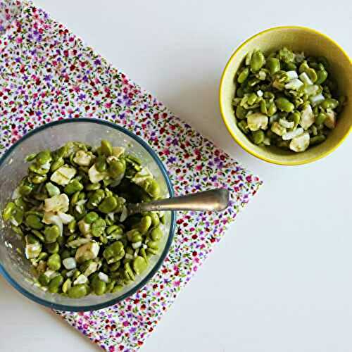 Salade de fèves toute verte