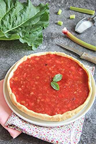 Tarte fraises rhubarbe