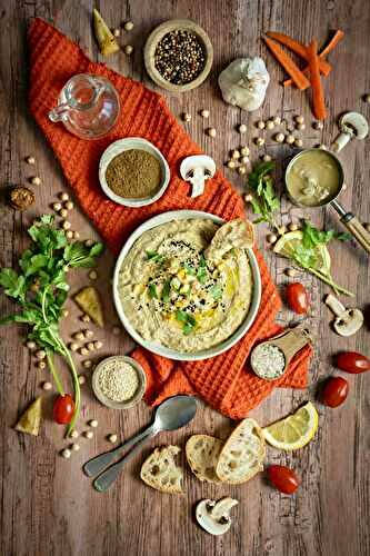Houmous au citron confit et coriandre