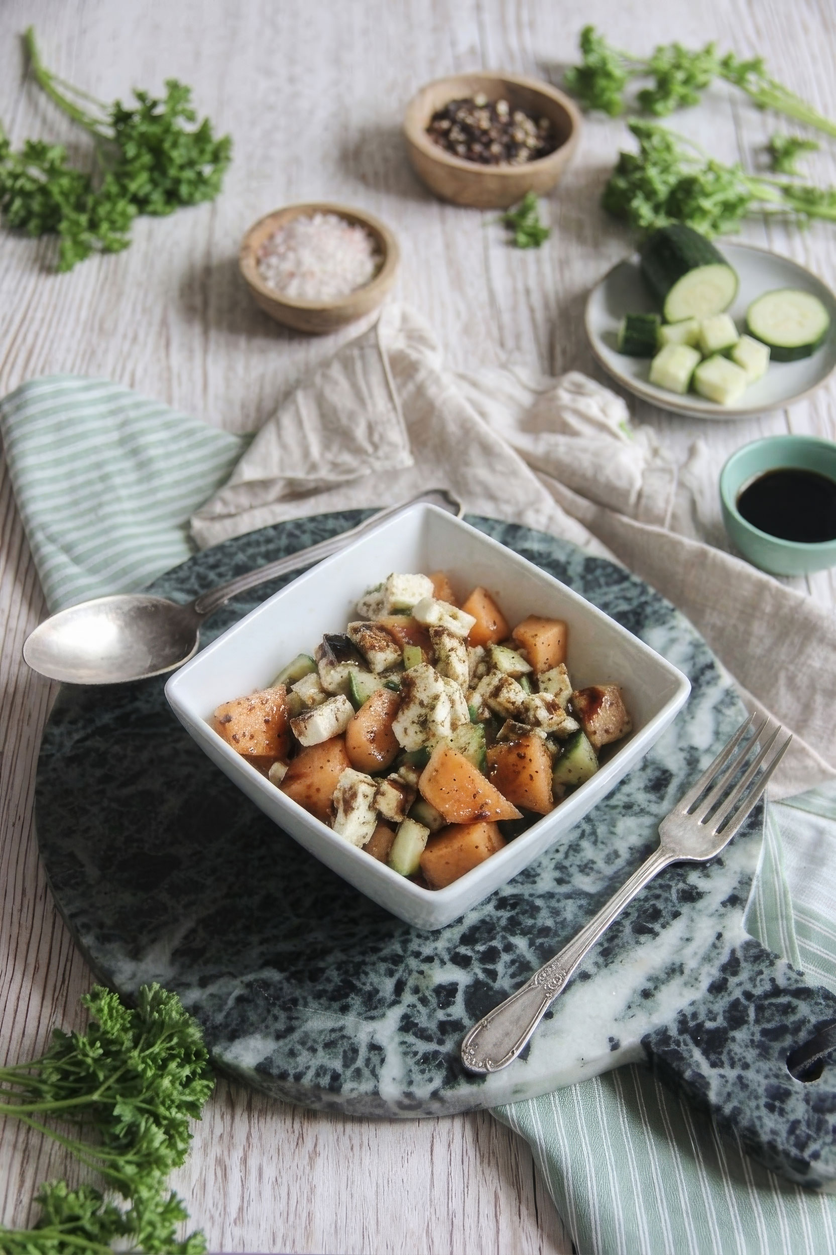 Salade de melon et feta