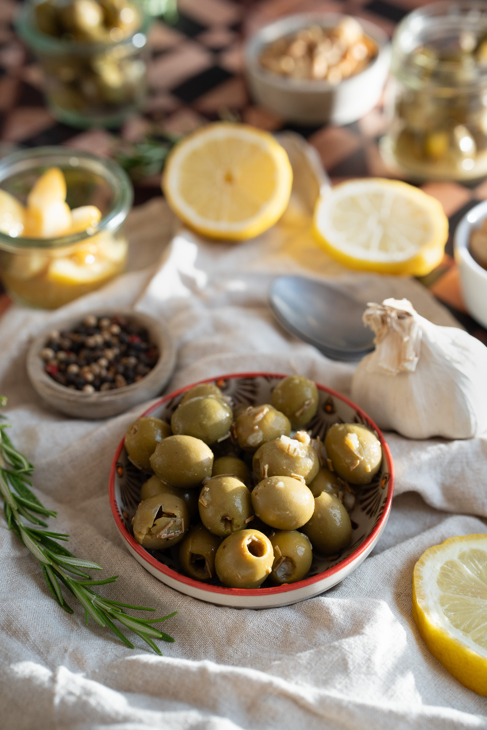 Olives au citron confit