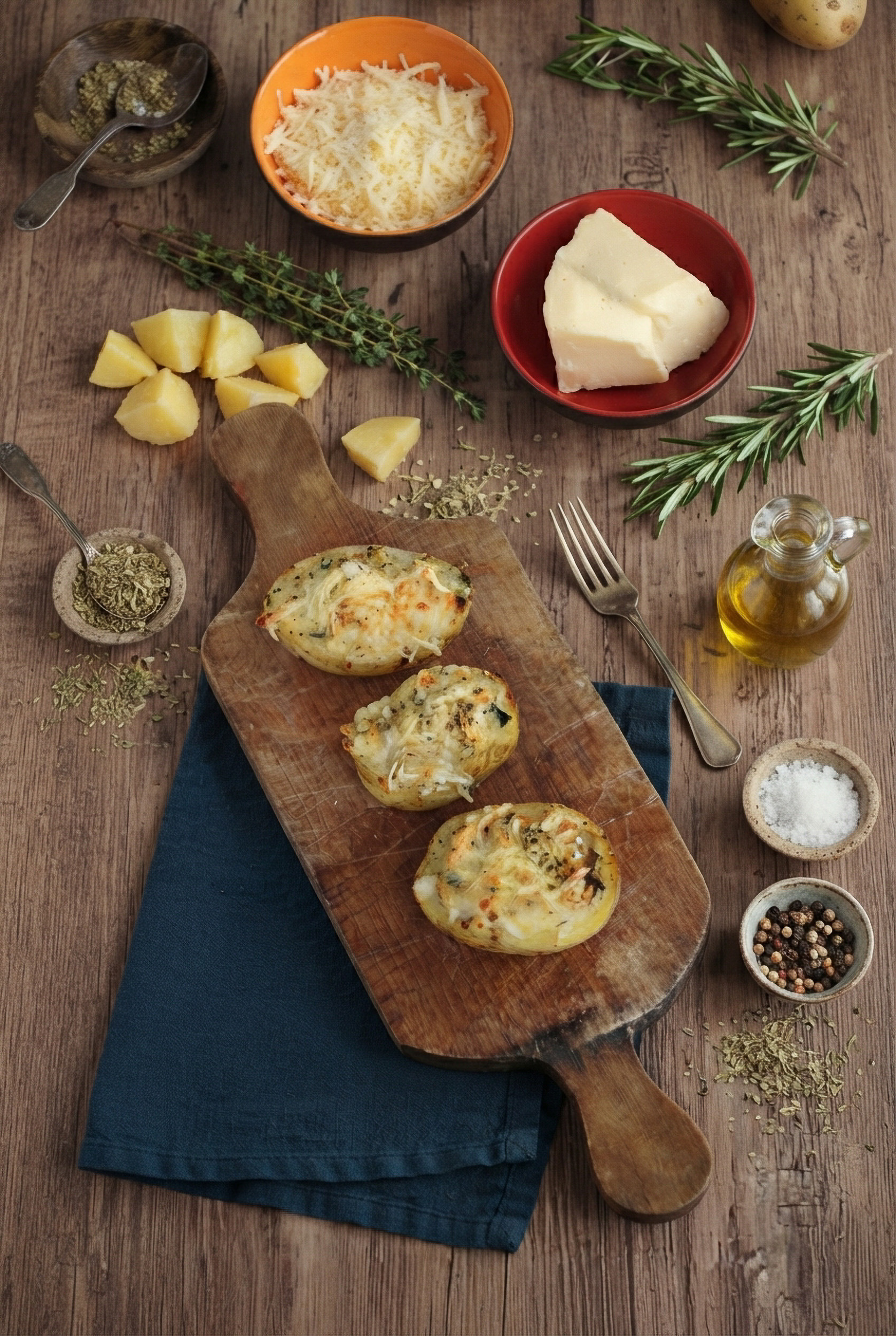 Pommes de terre farcies au tzatziki