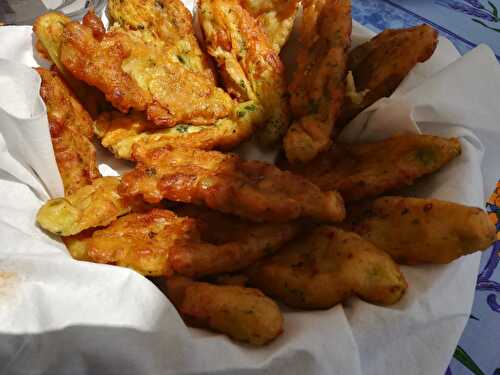 Beignets de fleurs de courgettes