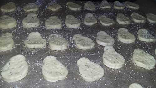 Biscuits apéritif maison sablés au parmesan herbes de Provence