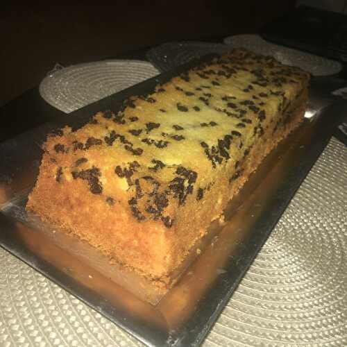 Cake a l'orange et aux pépites de chocolat