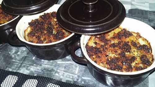 Cassolettes de Saint-Jacques au crumble de chorizo