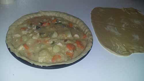 Chicken pie tourte au poulet américaine