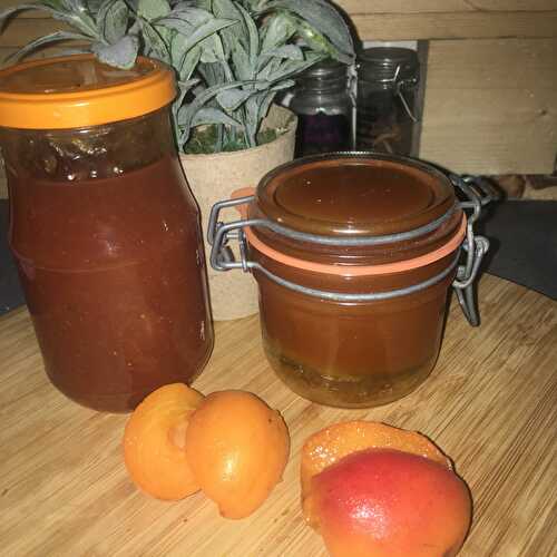 Confiture d'abricot au basilic