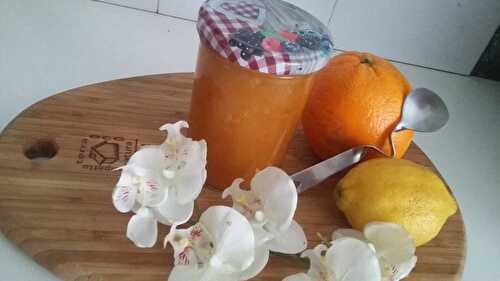 Confiture d'orange- citron au vin