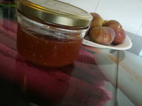 Confiture de pêche abricot et figues au Thermomix