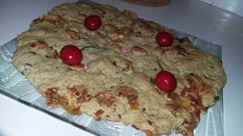 Cookie géant aux flocons d'avoine et marshmallow