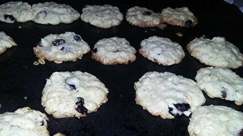 Cookies sans œufs a la banane et aux fruits secs