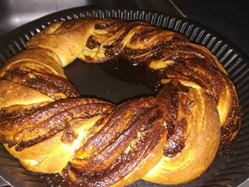 Couronne brioche tressé au Nutella