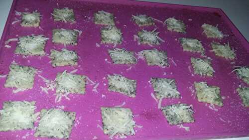 Crackers au graines de pavot parmesan