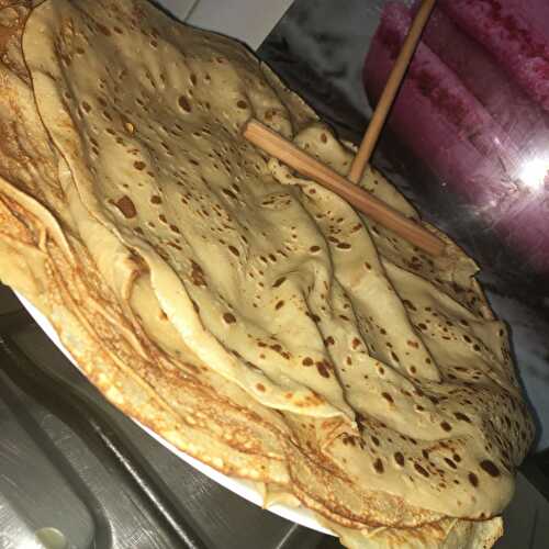 Crêpes a la farine de châtaigne