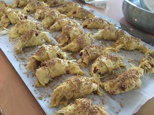 Croissants feuilletés au saumon