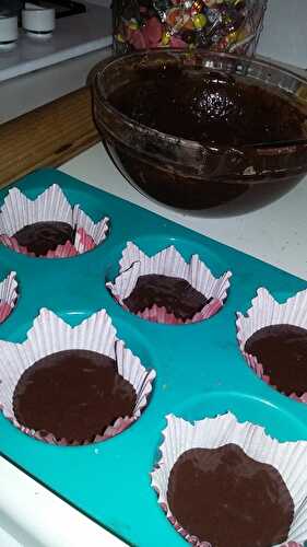 Cupcakes au cacao a l'orange curd - Notre amour de cuisine 