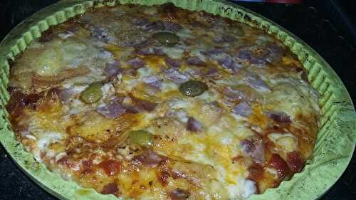 Fougasse pizza Maroilles Mimolette