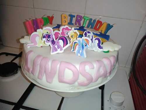 Gâteau anniversaire My little pony