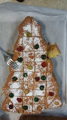 Gâteau au yaourt sapin de Noel (