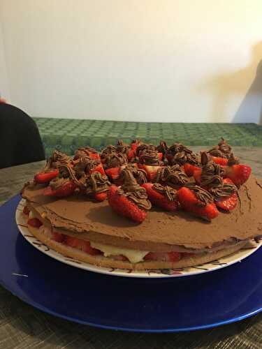  Gâteau aux fraises de Tonton - Notre amour de cuisine 