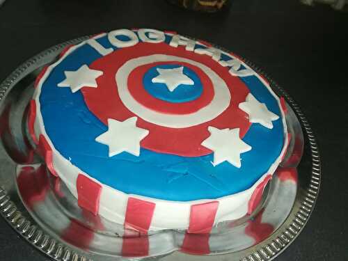 Gâteau captain america