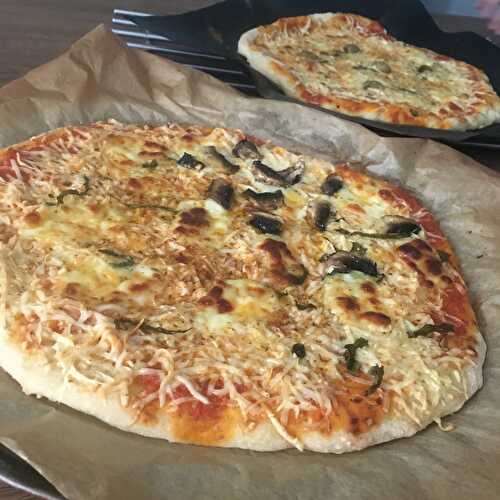 Ingrédients: PÂTE A PIZZA 340 gr de farine 1 cuillère à café de sucre 1 cuillère...