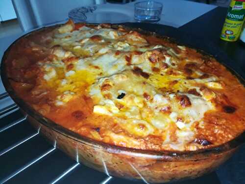 Lasagne béchamel et bolognaise de jambon