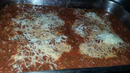 Lasagnes a la bolognaise maison