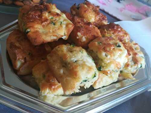 Minis cake apéritifs courgettes bleue et noix