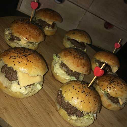 Minis hamburgers maison