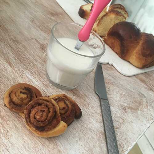 Minis roulées a la cannelle