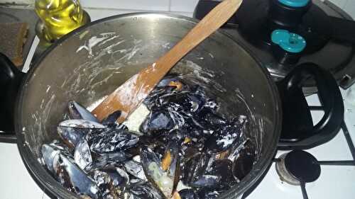 Moules au bleu