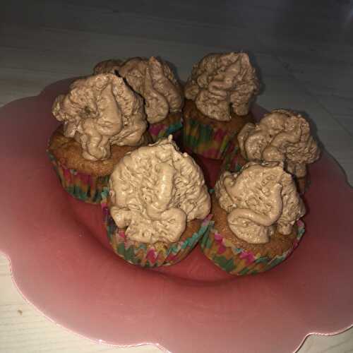 Muffins a la myrtilles mousse au chocolat au siphon