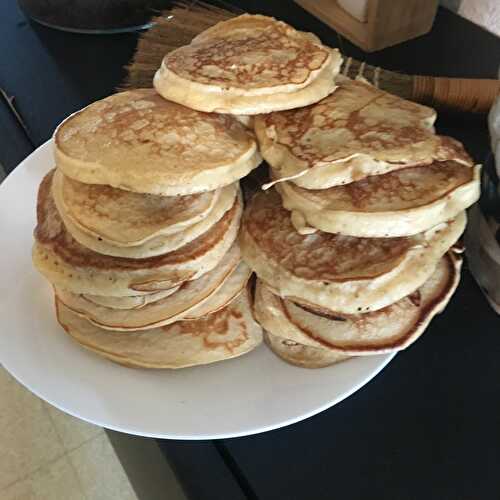 Pancakes a la banane et au beurre de cacahuètes