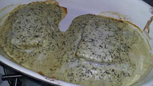 Pavé de colin sauce a l'aneth