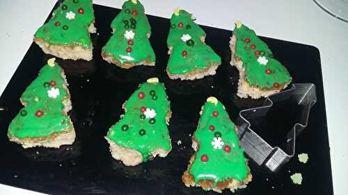 Petits gâteau sapin de Noël