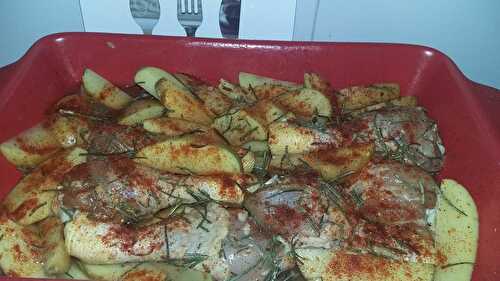 Pilons de poulet et ses pommes de terre rôtis au romarin  - Notre amour de cuisine 