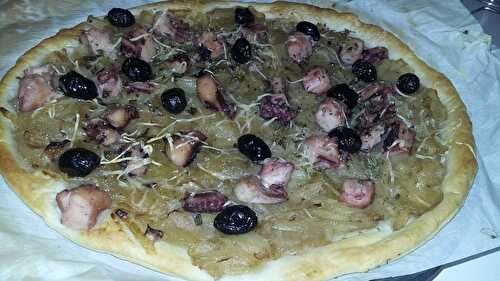 Pissaladière feuilleté au calamar