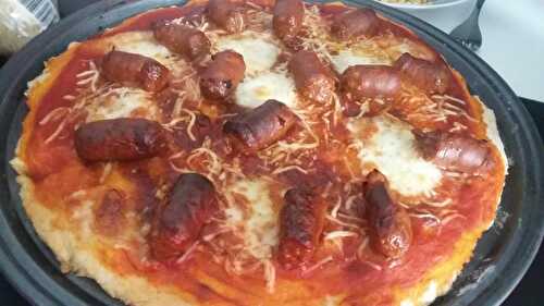 Pizza moelleuse a la merguez