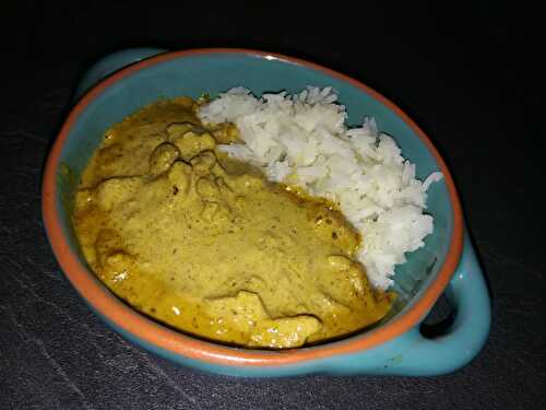 Porc a la crème et au curry