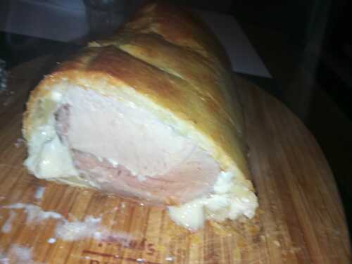 Porc feuilleté en croûte au fromages