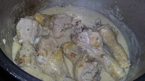 Poulet a la crème moutarde a l'ancienne