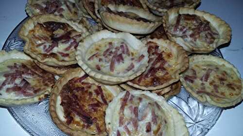 Quiches jambon bleue