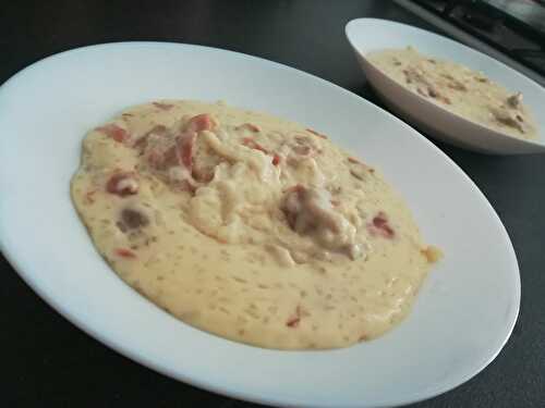 Risotto crémeux au chèvre et jambon de parme Thermomix