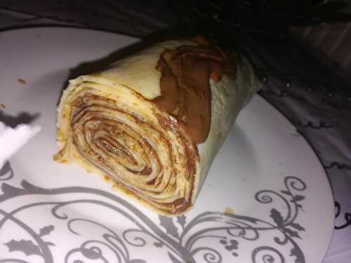 Roulé de crêpes au Nutella