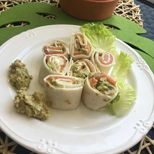 Roulés wrap au guacamole