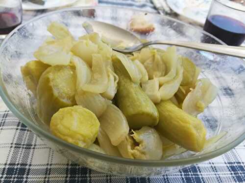 Salade de courgettes et fenouils