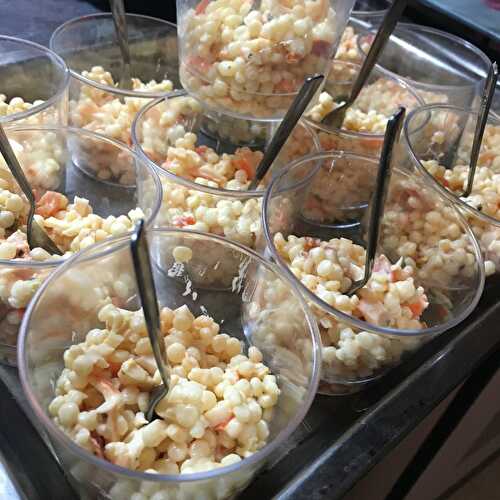 Salade de perles aux fruits de mer  - Notre amour de cuisine 